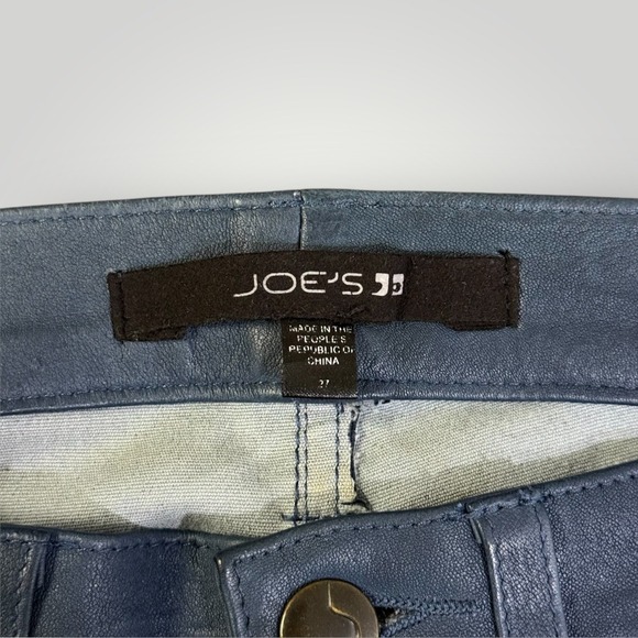 JOES JEANS Womens Indigo Skinny  Lamb Leather Pants Size 27 Style H6565252 - Picture 5 of 13